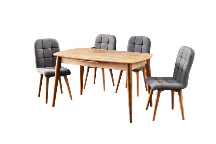 Hanah Home Mesa de comedor extensible Retro - 1192 en Roble zafiro Hanah Home Mesa de comedor extensible Retro - 1192 en Roble zafiro